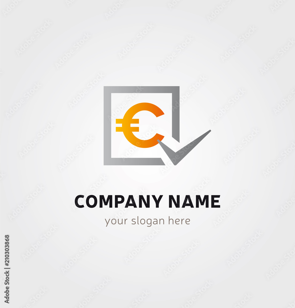 Logo Crypto Monnaie, Argent et Finance - Icone Marque - Orange et Gris dans Carré Logo Crypto Monnaie, Argent et Finance - Icone Marque - Orange et Gris dans Carré