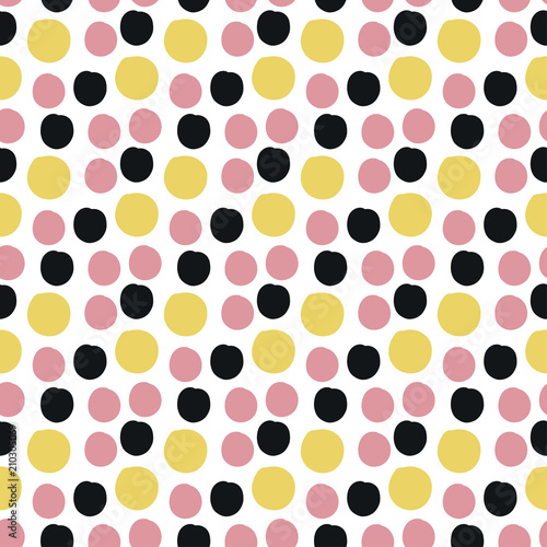 Polkadot seamless pattern