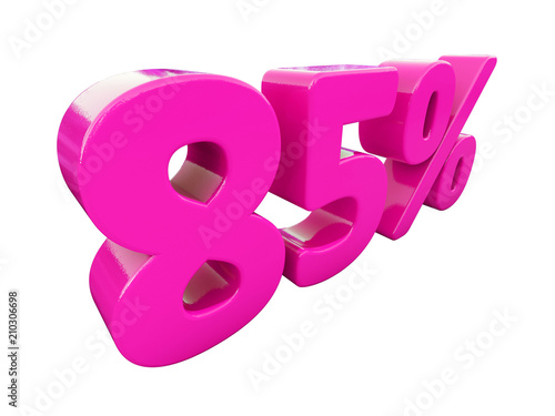 85 Percent Pink Sign