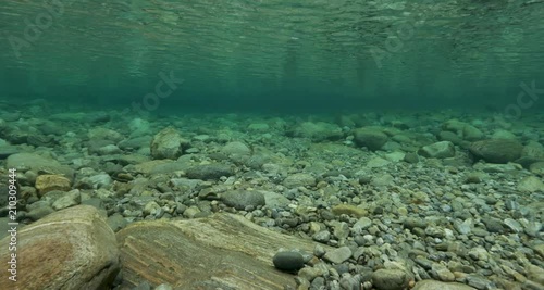 Mountain stream clear water photo