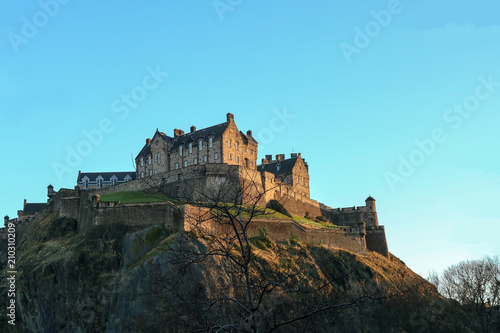 Edinburgh Castle Scotland on a Winter Day