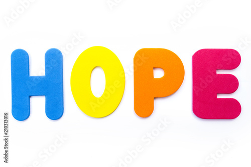 Bild auf Leinwand The word HOPE