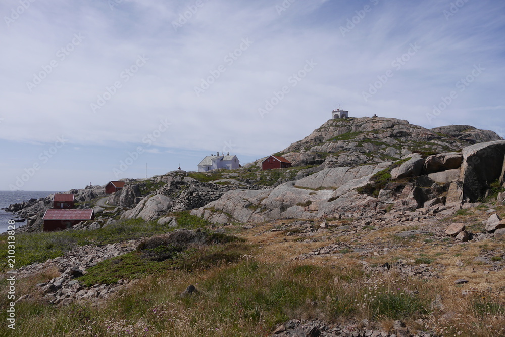 Leuchttumg und Festung Lindesnes Fyr, Südnorwegen Leuchttumg und Festung Lindesnes Fyr, Südnorwegen