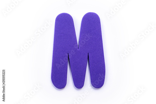 Purple Letter M