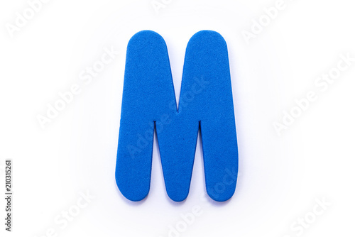 Blue Letter M