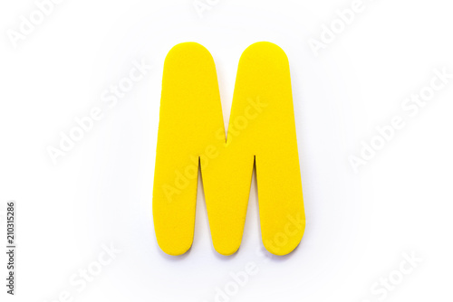 Yellow Letter M