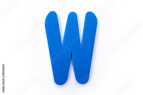 Blue Letter W