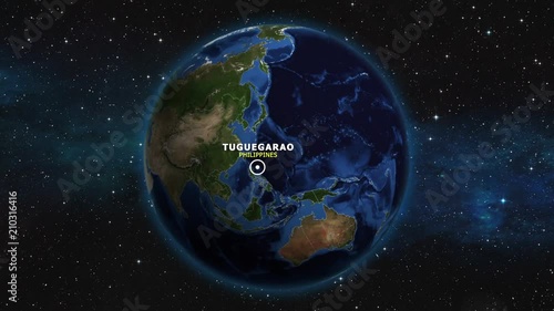 PHILIPPINES TUGUEGARAO ZOOM IN FROM SPACE photo