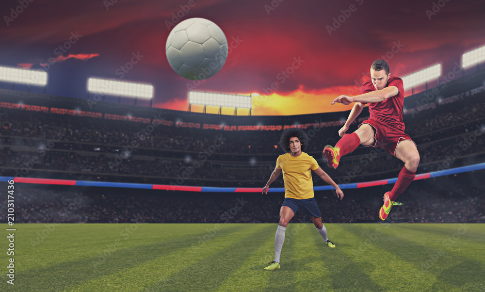 Naklejka premium soccer game