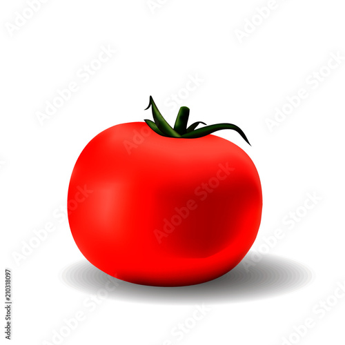 Red ripe tomato