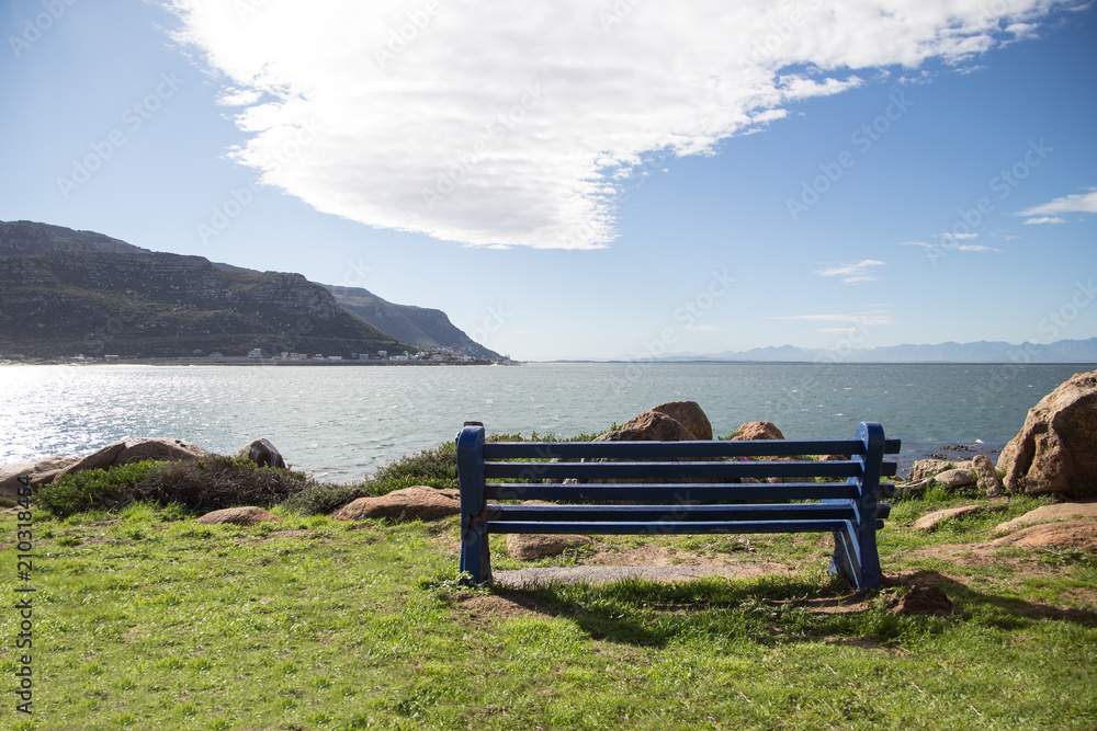 Ocean Side Blue Bench Ocean Side Blue Bench