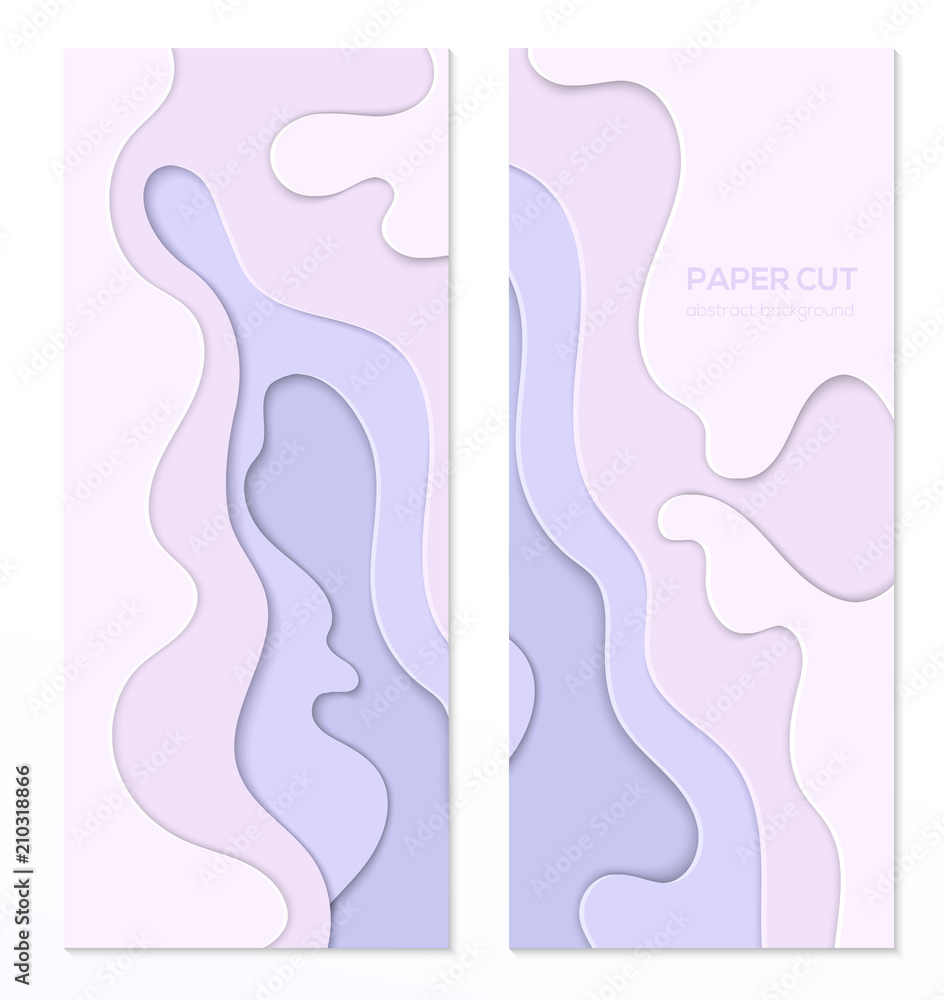Abstract purple banner - set of vector template illustrations Abstract purple banner - set of vector template illustrations
