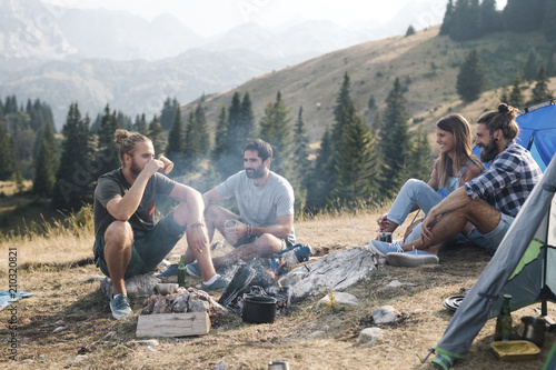 Friends Camping