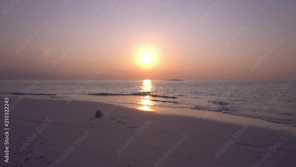 View at sunset on maldivian island View at sunset on maldivian island