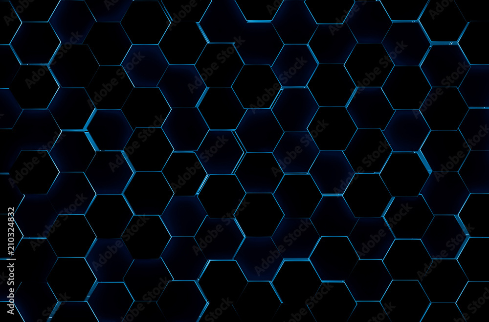 Hexagonal background. 3d background Hexagonal background. 3d background