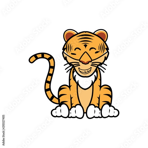 Pillustration of various kinds of tiger expressionrint