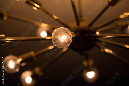 Mid-century sputnik light photo