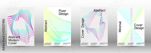 A set of creative sound backgrounds with linear.