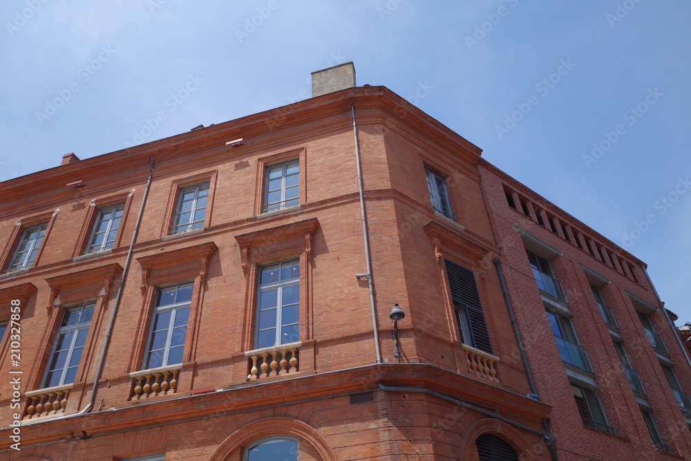 Fototapeta premium toulouse batiments en centre ville 