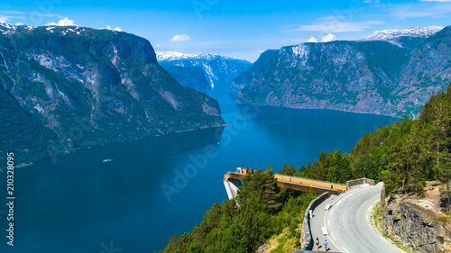 Stegastein viewpoint. Aurland, Norway. photo