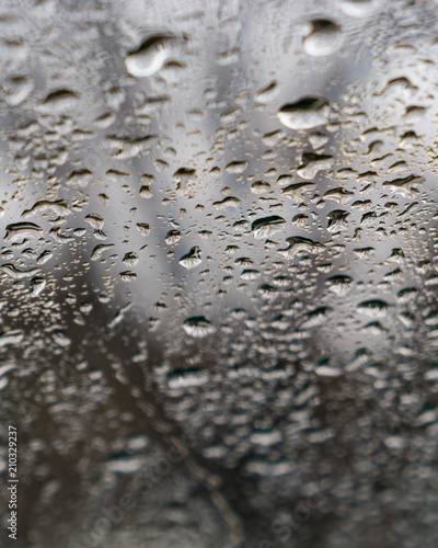 Water Drops on Glass