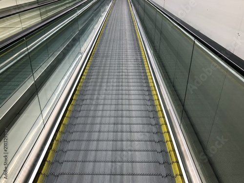 Airport moving walkway
