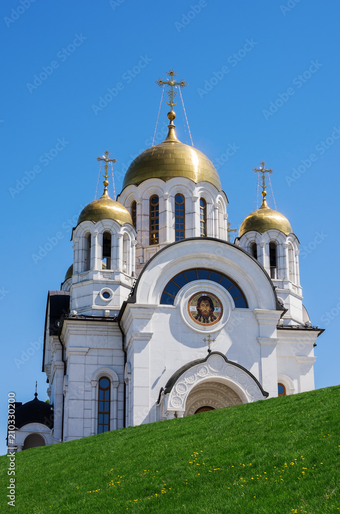 Church of St. George the Victorious in Samara. The picture was taken in Russia, in the city of Samara. 05/22/2018