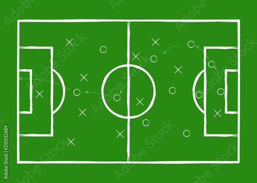 Soccer tactic. Football