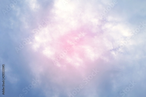 sky fluffy pink blue soft purple multicolored background beautiful sky with pink clouds, two tone sky background colorful
