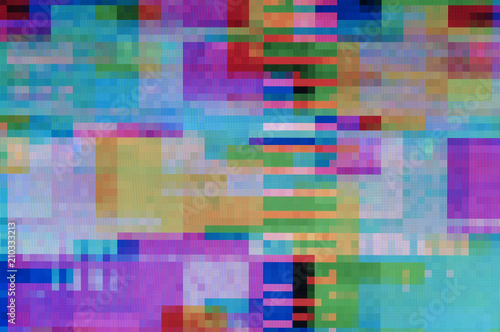 Pixel pattern of a digital glitch / Abstract background, pattern of a digital glitch. © ub-foto