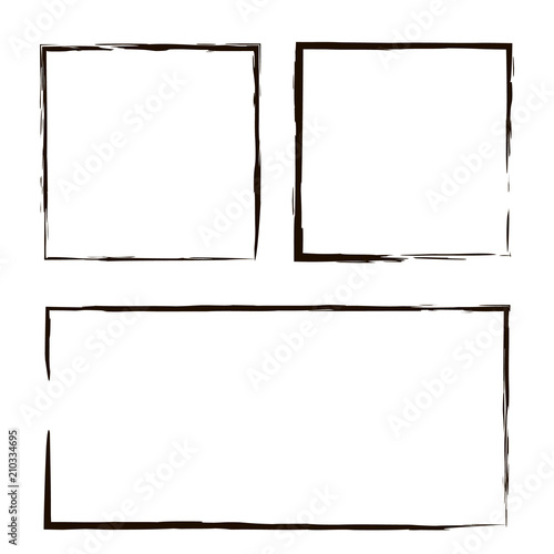 Vector grunge frame