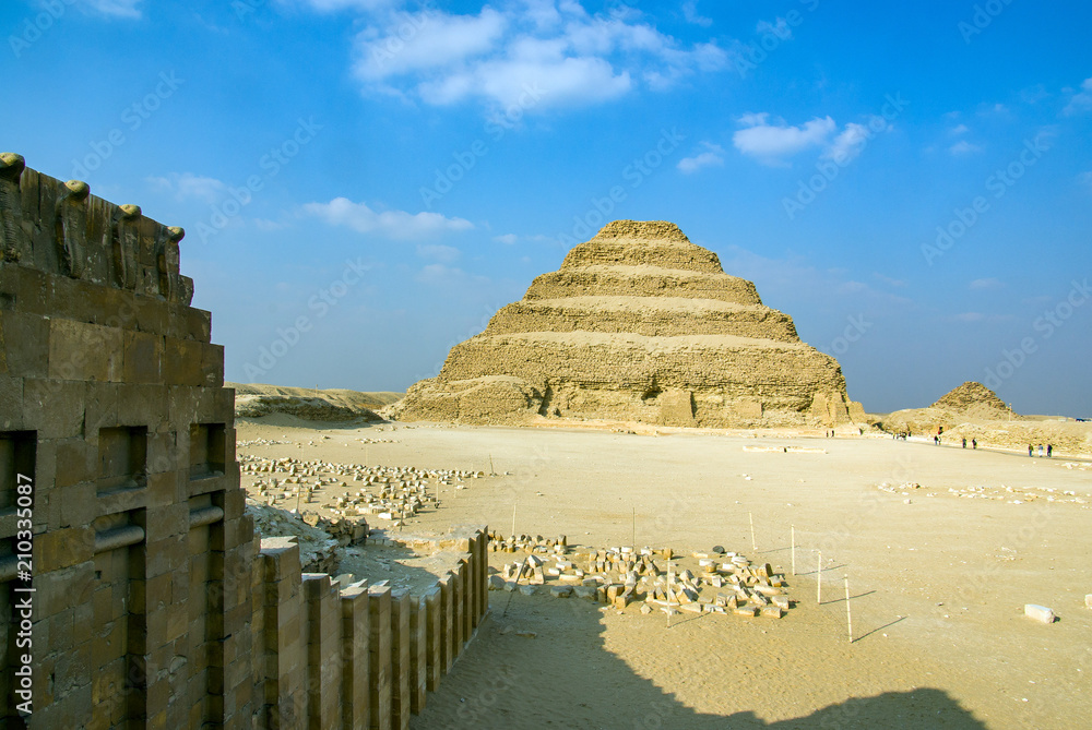 Various tourist photos of famous places in Cairo Egypt Stock Photo