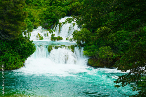 Waterfalls at Krka in Croatia