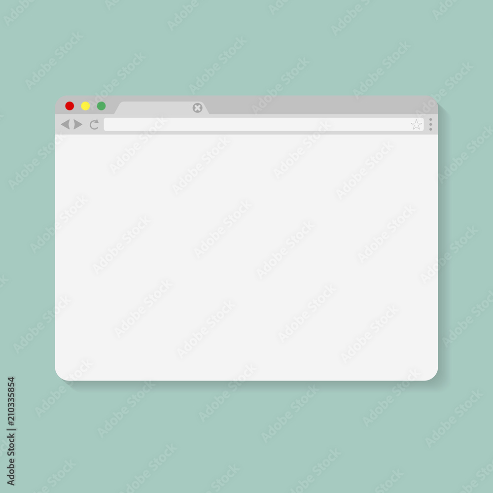 Browser flat style Browser flat style