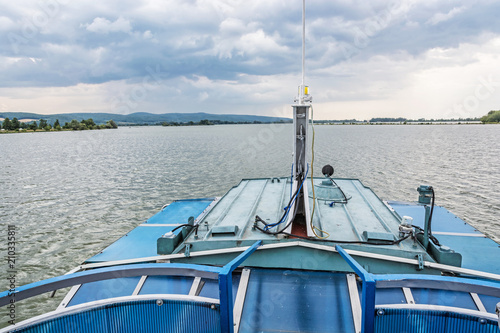 Cruise on the water dam, Piestany, Slovakia photo