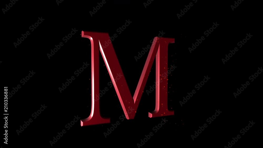 Rotating Russian Letter “M”. Animated Russian Language icon with alpha channel Rotating Russian Letter “M”. Animated Russian Language icon with alpha channel