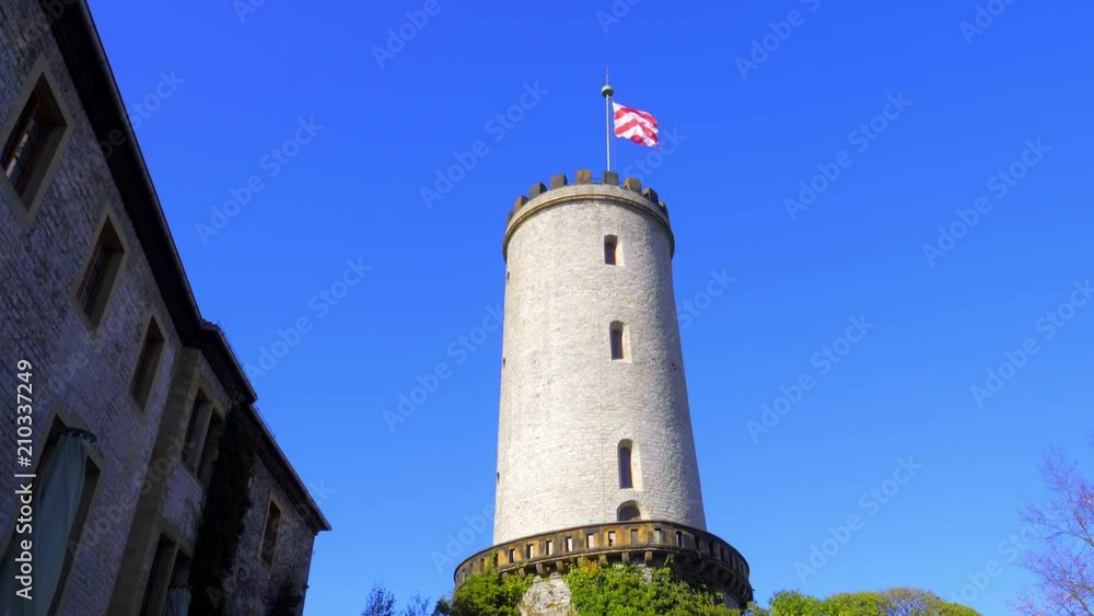 Turm von der Sparrenburg Stadt Bielefeld in Westfalen Deutschland Turm von der Sparrenburg Stadt Bielefeld in Westfalen Deutschland