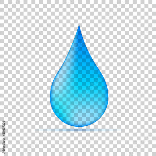 Realistic water drop