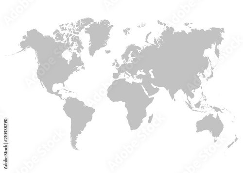 Fototapeta Naklejka Na Ścianę i Meble -  Vector world map