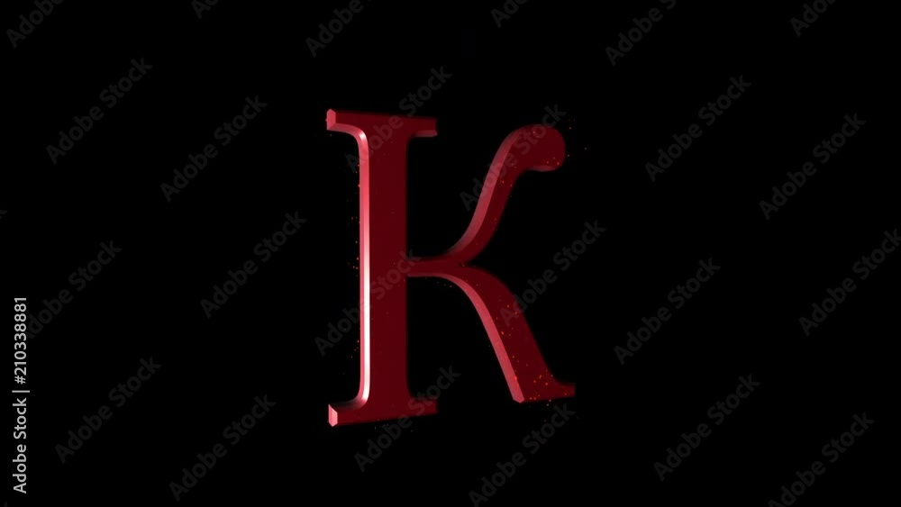 Rotating Russian Letter “K”. Animated Russian Language icon with alpha channel Rotating Russian Letter “K”. Animated Russian Language icon with alpha channel