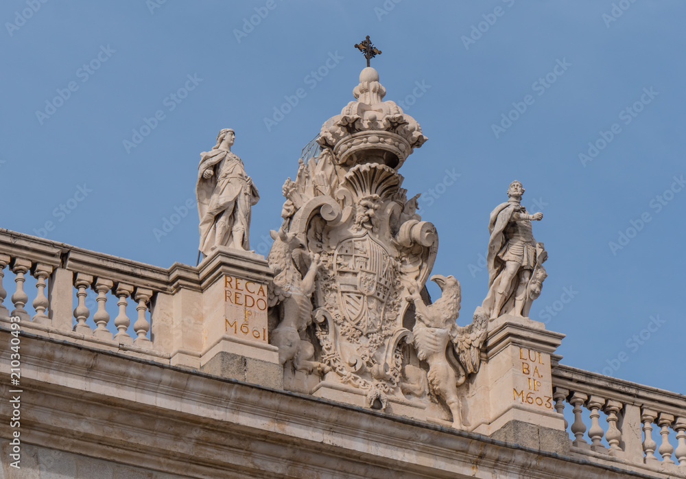 The Royal Palace in Madrid called Palacio Real - a popular landmark