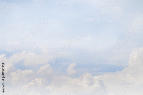 Fototapeta Naklejka Na Ścianę i Meble -  white sky, soft white sky clear, beautiful white sky fluffy clouds