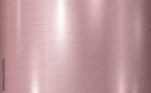 Pink copper metal texture background vector illustration