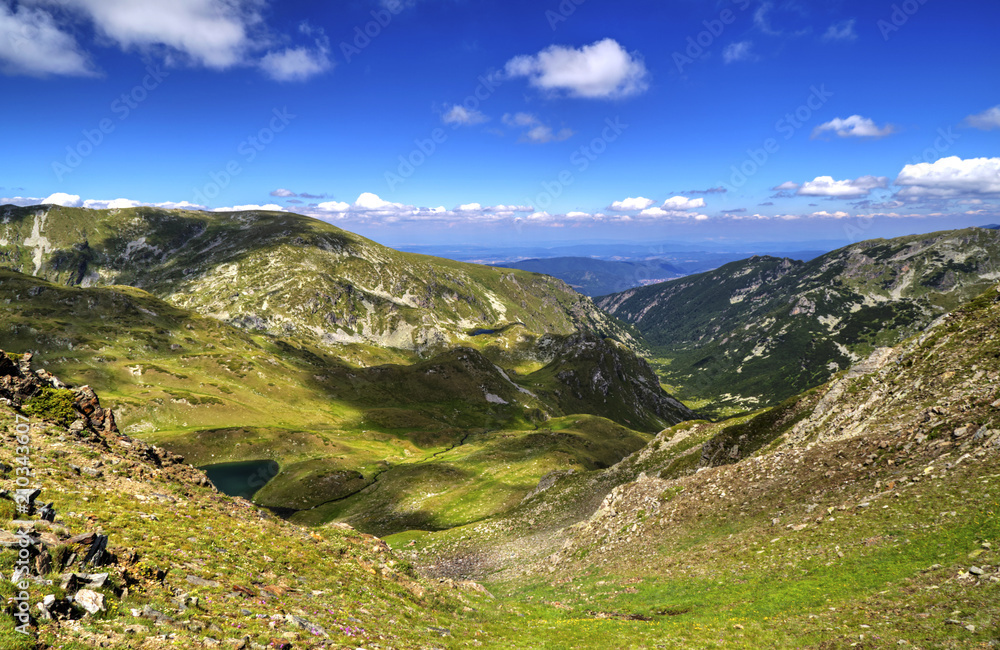 Fototapeta premium Beautiful landscape in the high mountain