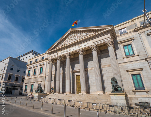 The Assembly Building in Madrid called Congreso de los disputados - parliament building