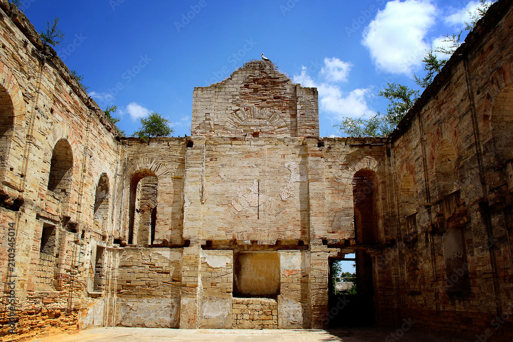 Old German church. Photo. Ukraine