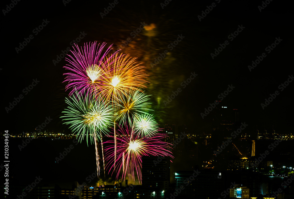 International Fireworks Festival 2018 at Pattaya, Thailand