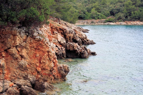 coastline on the island Losinj, Croatia