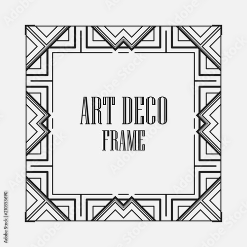 Art Deco frame