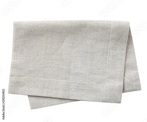 Kitchen towel cloth isolated. photo